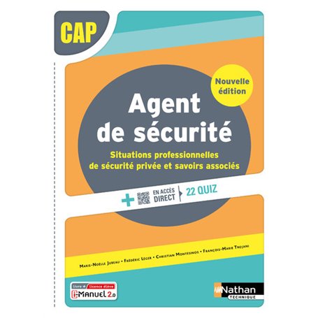 Situations professionnelles de sécurité privée et savoirs associés CAP Agent de sécurité - 2024 - Manuel - élève - + iManuel