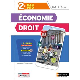 Multi'exos - Economie-Droit 2de Pro Bac Pro Tertiaires - 2024 - Pochette - élève - + iManuel