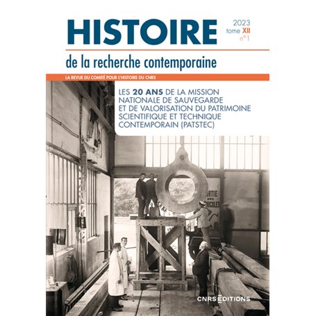 Histoire de la recherche contemporaine 2023 Tome XII n°1