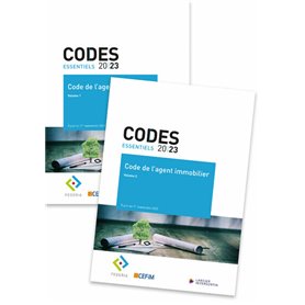 Code essentiel - Code de l'agent immobilier - À jour au 1er septembre 2023 (2 volumes)