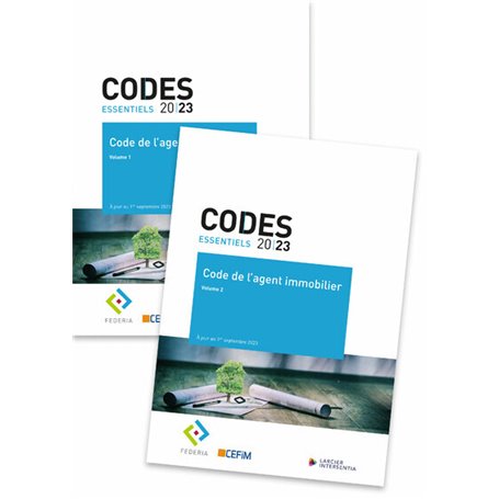 Code essentiel - Code de l'agent immobilier - À jour au 1er septembre 2023 (2 volumes)