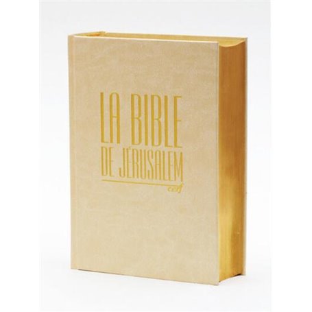 LA BIBLE DE JERUSALEM - COMPACTE BLANCHE DOREE