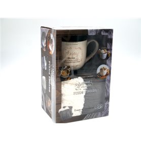 Coffret gris - Boissons chaudes pour pieds froids