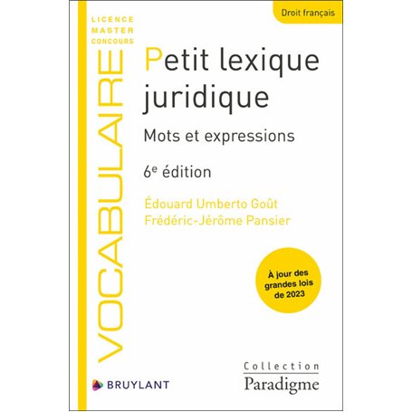 Petit lexique juridique - Mots et expressions