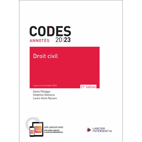 Code annoté - Droit civil 2023 - À jour au 15 octobre 2023