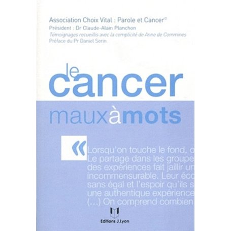 Le cancer maux à mots