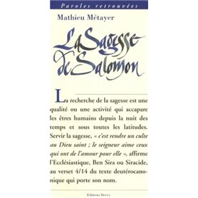 La sagesse de Salomon