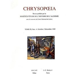 Chrysopoeia - tome 3 fasc. 4. Octobre / Décembre 1989