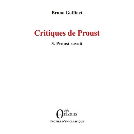 Critiques de Proust