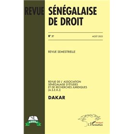 Revue Sénégalaise de Droit n° 37 Août 2023