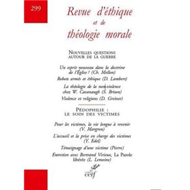 REVUE D'ETHIQUE ET DE THEOLOGIE MORALE - NUMERO 303