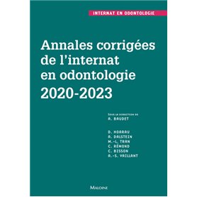 Annales corrigées de l'internat en odontologie 2020-2023