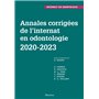 Annales corrigées de l'internat en odontologie 2020-2023