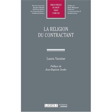 LA RELIGION DU CONTRACTANT