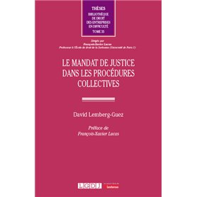 Le mandat de justice dans les procédures collectives