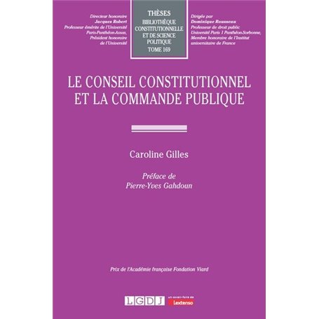 Le Conseil constitutionnel et la commande publique