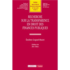 Recherche sur la transparence en droit des finances publiques