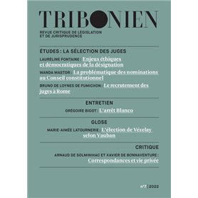 Tribonien Revue critique de législation et de jurisprudence N°7