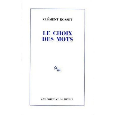 Le choix des mots