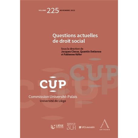 Questions actuelles de droit social