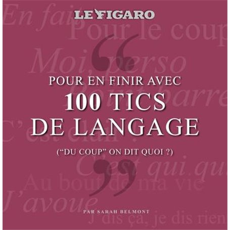 PLV de 5 exemplaires du guide 100 tics de langage qui nous rendent dingues