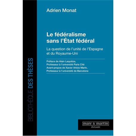 Le fédéralisme sans l'État fédéral