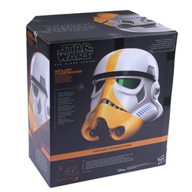 Casque électronique Stormtrooper de la série noire Hasbro Star Wars The Mandalorian (F55485L0)