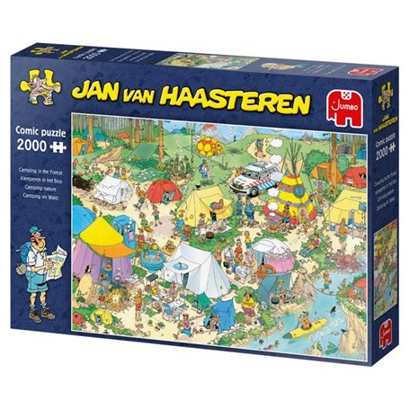 Puzzle de 2000 pièces Camping in the Forest de Jumbo Jan van Haasteren (19087)