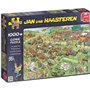 Puzzle de 1000 pièces Jumbo Jan van Haasteren Rasenmäherrennen (19021)