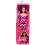 Poupée Barbie Fashionistas Vitiligo de Mattel en robe à pois sans bretelles (GRB62)