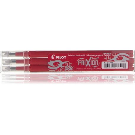 Ensemble de recharges pour stylo Pilot 3x Frixion Rouge (BLS-FR7-R-S3) (BLSFR7RS3)