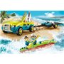 PLAYMOBIL Family Fun Voiture de plage avec remorque à canoë (70436)