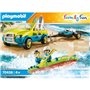 PLAYMOBIL Family Fun Voiture de plage avec remorque à canoë (70436)