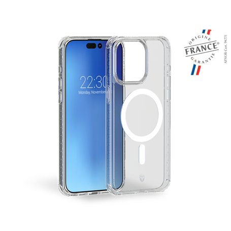 Coque Renforcée iPhone 15 Pro Max AIR Origine France Garantie Compatible MagSafe Transparente - Origine France Garantie - Garant