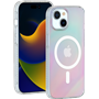 Coque Compatible MagSafe Hybride Semi-transparente Irisée pour iPhone 15 Plus Bigben