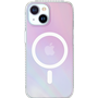 Coque Compatible MagSafe Hybride Semi-transparente Irisée pour iPhone 15 Plus Bigben