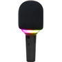 Microphone Bluetooth® PARTY MIC 3 15W avec effets lumineux Noir Party