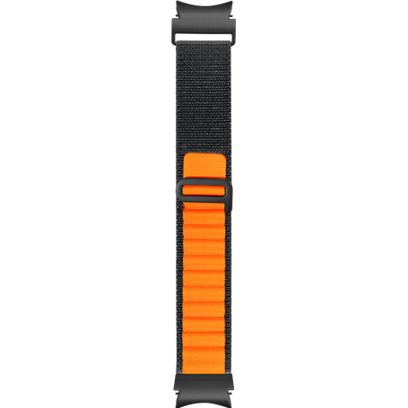 Bracelet Boucle alpine pour G Watch Series 4/4 Classic/5/5 Pro/6/6 Classic Orange/Noir Bigben