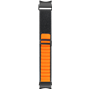 Bracelet Boucle alpine pour G Watch Series 4/4 Classic/5/5 Pro/6/6 Classic Orange/Noir Bigben