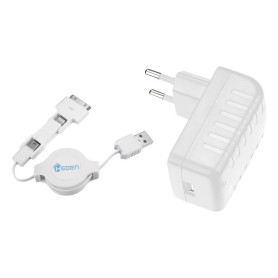 Chargeur prise murale Heden 3en1 Micro usb + 2 connectique apple Un c ble rtrac