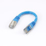 C ble RJ45 Male/Male droit CAT6A S/FTP - Longueur 0.15M - Bleu - en sachet