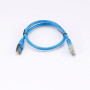 C ble RJ45 Male/Male droit CAT6 F/UTP - Longueur 0.50M - Bleu - en sachet