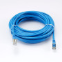 C ble RJ45 Male/Male droit CAT6A S/FTP - Longueur 10M - Bleu - en sachet