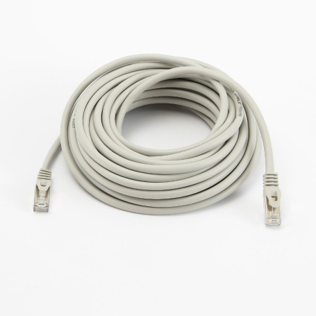 C ble RJ45 Male/Male droit CAT8 S/FTP - Avec snagless - Longueur 10M - Gris - en