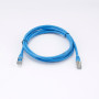 C ble RJ45 Male/Male droit CAT6 F/UTP - Longueur 2M - Bleu - en sachet