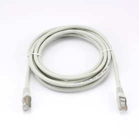 C ble RJ45 Male/Male droit CAT6A F/UTP - Longueur 3M - Gris - en sachet