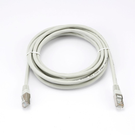 C ble RJ45 Male/Male droit CAT6A F/UTP - Longueur 3M - Gris - en sachet