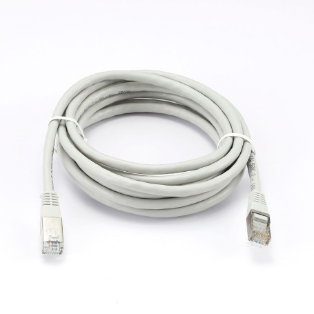 C ble RJ45 Male/Male droit CAT6A S/FTP - Longueur 3M - Gris - en sachet