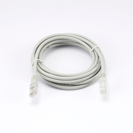 C ble RJ45 Male/Male droit CAT6A U/UTP - Longueur 3M - Gris - en sachet