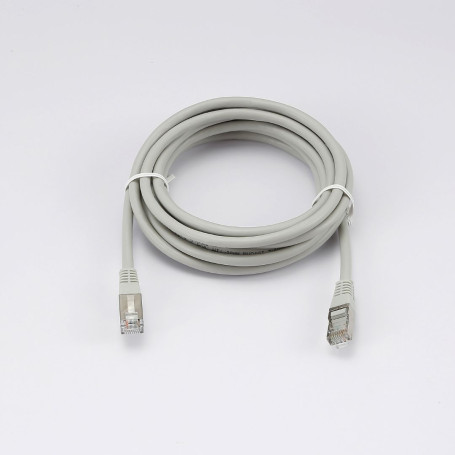 C ble RJ45 Male/Male droit CAT6 F/UTP - Longueur 3M - Gris - en sachet